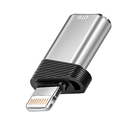 LinQ Adaptateur OTG pour USB-C vers Lightning Vitesse à 480Mbps Argent