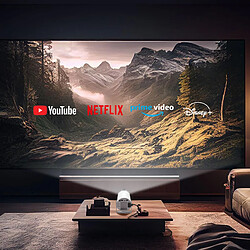 Avis Avizar Vidéoprojecteur Android 11 avec WiFi et Bluetooth Home Cinema Orientable 180° Blanc