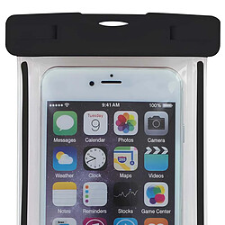 Wantalis Pochette Étanche IPX8 pour Smartphone Immersion 10 mètres Noir transparent