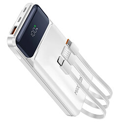 MAXEXCELL Powerbank 10000mAh PD et QC Blanc