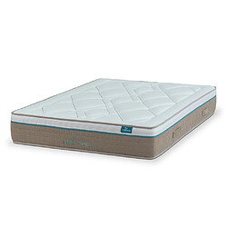 Leafsleep Matelas Nature Prime Viscogel — Gel viscoélastique thermorégulateur, tissu Tencel™. Matelas Nature Prime Viscogel 140x180 cm — 30 cm, mi-ferme, mousse à mémoire infusée de gel, housse Tencel, traitement hypoallergénique, garantie 3 ans.
