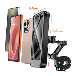 Acheter Avizar Support Vélo / Moto Téléphone avec Coque Intégrale Étanche et Tactile Noir