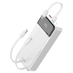 MAXEXCELL Batterie de Secours 20000mAh Blanc