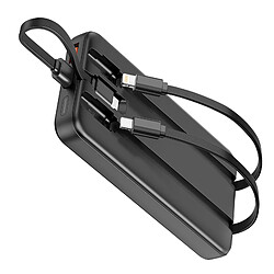 Max excell Batterie de Secours 10000mAh 2 Port USB-A / USB-C avec 2 Câble et Écran LED Noir