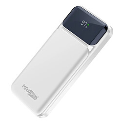 MAXEXCELL Powerbank 10000mAh PD et QC Blanc