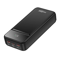 Max excell Batterie de Secours 20000mAh USB-C PD 20W / 2 USB 22.5W avec Écran LCD Noir pas cher