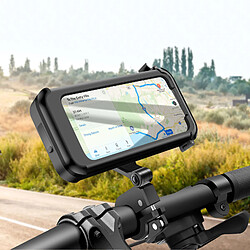 Avis Avizar Support Vélo / Moto Téléphone avec Coque Intégrale Étanche et Tactile Noir