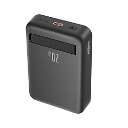 Max excell Powerbank MagSafe 10000mAh Ports USB-C 20W avec Béquille Support Noir pas cher