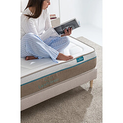 Acheter Matelas Leafsleep Nature Spring Visco - ressorts ensachés, mousse à mémoire et tissu Tencel.