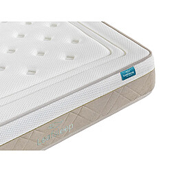 Leafsleep Matelas Nature Spring Deluxe — ressorts ensachés, mousse viscoélastique et housse Tencel. pas cher