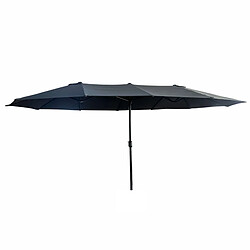 Akord Parasol de jardin déporté - Gris foncé