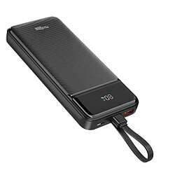 Max excell Batterie de Secours 10000mAh 2 Port USB-A / USB-C avec 2 Câble et Écran LED Noir pas cher