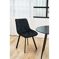 Acheter Akord Ensemble De 2 Chaises Noir 50X43X49