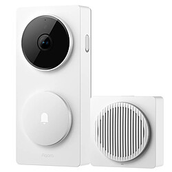 Aqara Sonnette Camera Video 2K avec Hub Connecté G410 pour Porte d'Entrée Blanc