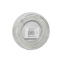 CABLE H03VVH2F 2X0.75 10M BLANCCOURONN ELECTRALINE - 60113025J