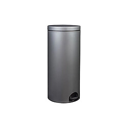 POUBELLE ELORA 30L GRIS METAL ROSSIGNOL - 90231