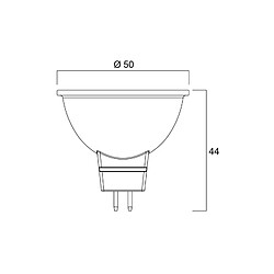 Sylvania ampoule LED MR16 GU5.3 réflecteur