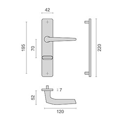 Ensemble sur plaque HIONNA type condamnation à voyant champagne HERACLES B HIONNA 18
