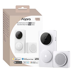 Aqara Sonnette Camera Video 2K avec Hub Connecté G410 pour Porte d'Entrée Blanc pas cher