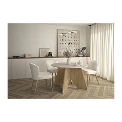 Table a manger - GALEO - Ronde - 4/6 places - 120/160 x 120 x 74 cm - DIAGONE