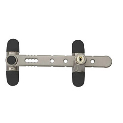 Entrebaîlleur à clé AIRLOCK pour fenêtre couleur nickelé SOCONA L4C