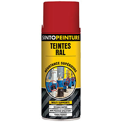 Sinto Aérosol Rouge feu RAL3000 400 ml peinture de maintenance 920250