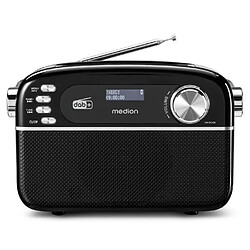 Radio Rétro - MEDION - DAB/FM - Mono 2,5W RMS - Noir
