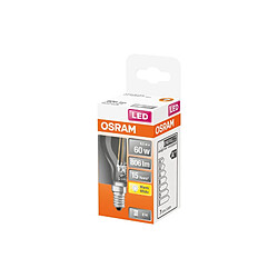 Osram ampoule LED E14 sphérique P45 - verre clair