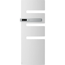 Sèche serviette connecté mât à gauche SERENIS 500W blanc ATLANTIC 850532