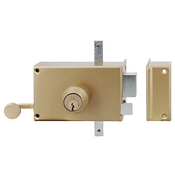 Serrure 3 points en applique MX4500 5 goupilles 5G horizontale fouillot droite cylindre de 45mm HERACLES MX 4504 5G 1