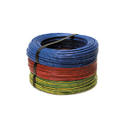 FILS & CABLES Fil rigide HO7 V U 2,5mm² vert jaune 001005 (ACA)