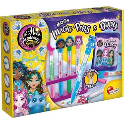 Lisciani Giochi Stylos et agenda magique - Kit Créatif - THE MOON ACADEMY - Stylos Personnalisés, Journal Inclus