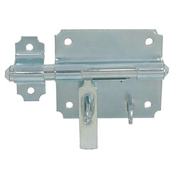 Verrou de box porte cadenas 14mm zingué blanc JARDINIER MASSARD M 499143