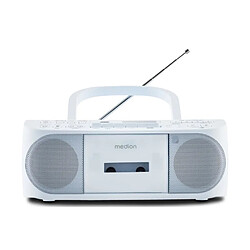 Radio CD K7 - MEDION - FM - 2x3W RMS - Bleu