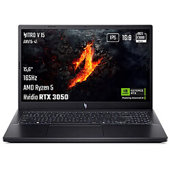 PC portable Acer gaming Nitro V 15 ANV15 41 R30V 15,6 Full HD 165 Hz AMD Ryzen 5 16 Go RAM 512 Go SSD Nvidia GeForce RTX 3050