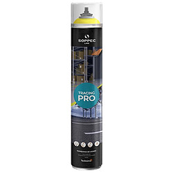 Peinture de marquage au sol TRACING® PRO système PureSPRAY jaune RAL 1013 aérosol 750ml SOPPEC 152002O