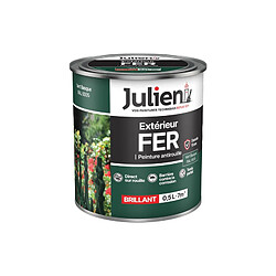 JULIEN FER ANTI ROUILLE VERT BASQ.0L5 JULIEN - 5695811 Peinture Extérieure Fer Antirouille Julien Brillant - Vert Basque 0.5L