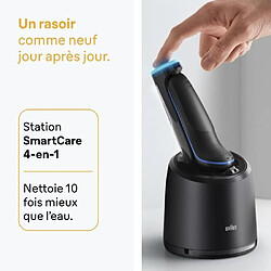 Rasoir électrique BRAUN Series 5 - Noir et bleu - Autonomie 50 minutes - Charge rapide 5 minutes