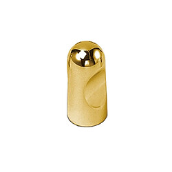 Bouton encoche zamak diamètre 12 mm doré brillant ESTAMP 8010100