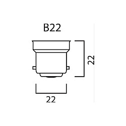 Sylvania ampoule LED A60 B22 intérieur - blanc chaud