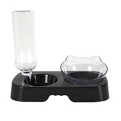 The Concept Factory Gamelle et distributeur d'eau pour chat et chien - Noir
