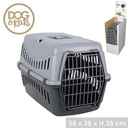 Toilinux Cage de transport GIPSY - Gris