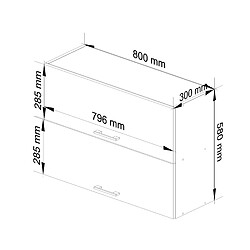 Avis Akord Meuble bas de cuisine 2 portes - Blanc