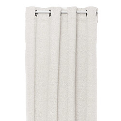 Atmosphera Rideau effet bouclette isolant et occultant SOANA - 140 x 260 cm - Ivoire