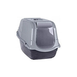 Toilinux Maison de toilette litière pour chat EDEN - Gris