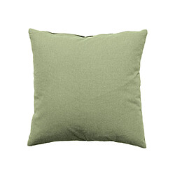 Toilinux Coussin déhoussable en coton PANAMA - 40 x 40 cm - Olive