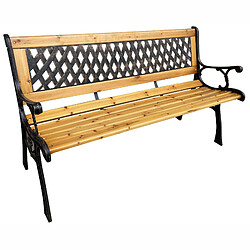 Akord banc de jardin Mirt - Brun bois naturel