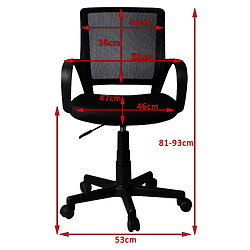 Akord Fauteuil Pivotant Blanc/Rose 46X47X81 pas cher