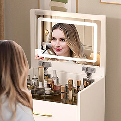 Fenchilin Coiffeuse avec Miroir LED 118cm