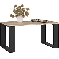 Akord Table basse Nox - Chêne Sonoma/noir
